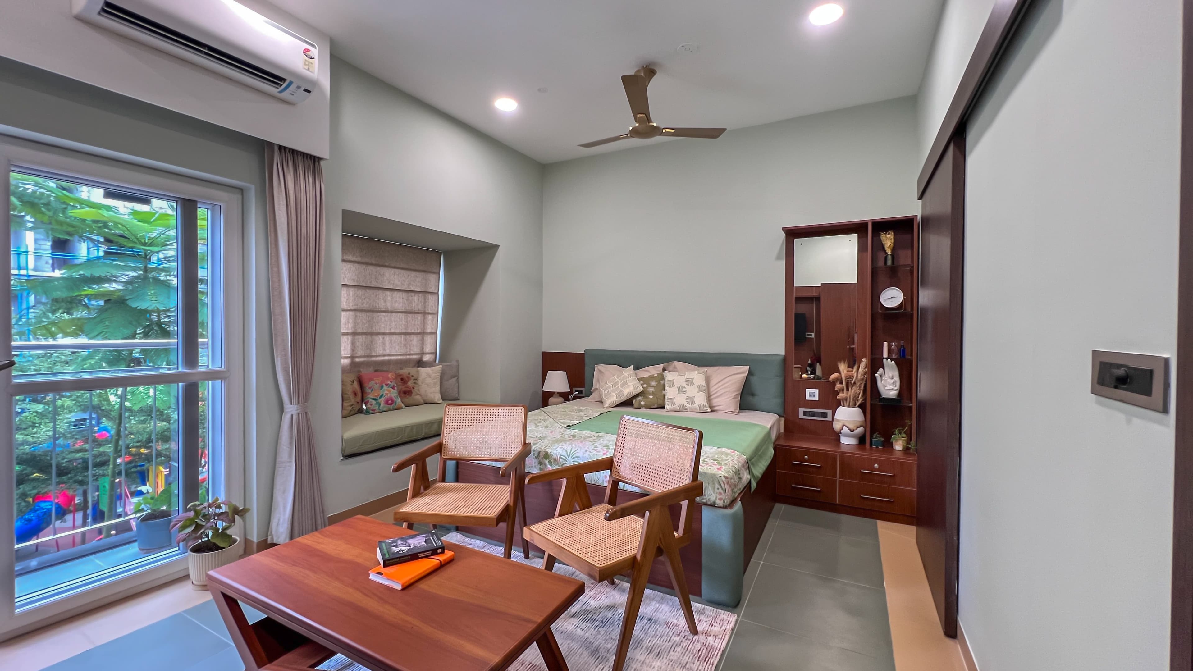 Advaya Coliving common lounge with seating